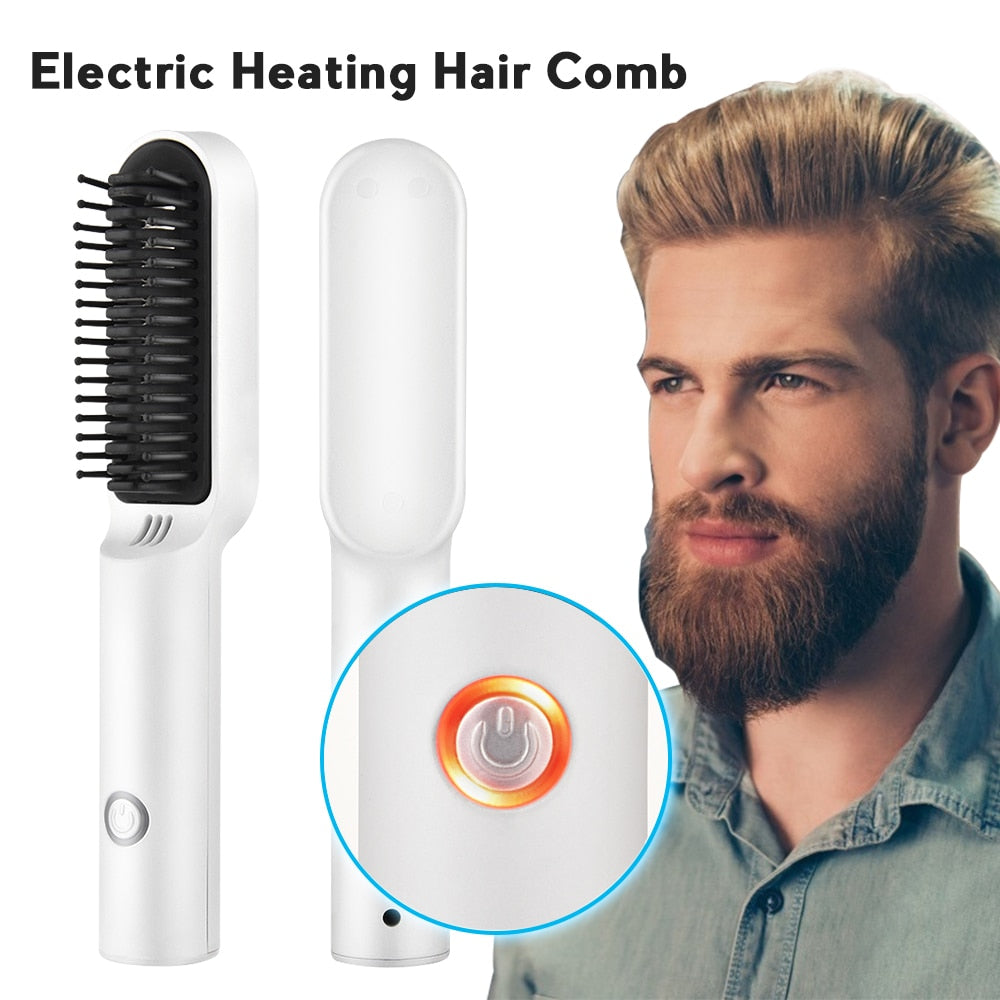 Cordless USB Hair Straightening Comb